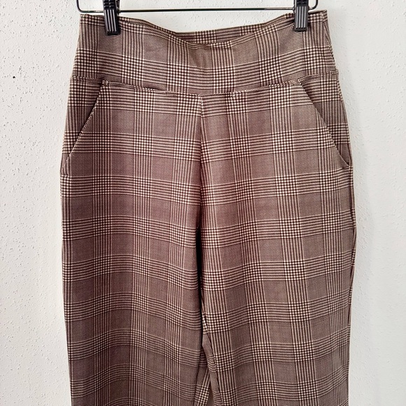KiraGrace Nina Houndstooth Straight Leg Pull On Pants Ponte Women's Size Small S - Picture 4 of 11